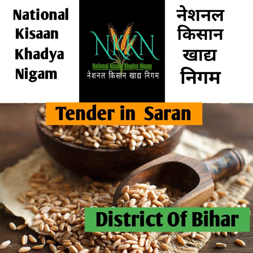 Tender in National Kisaan Khadya Nigam District Saran of Bihar Unit